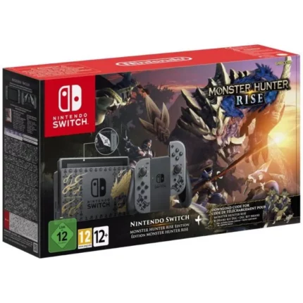 Nintendo Switch-Konsole * Monster Hunter Rise Limited Edition + Monster Hunter Race (Code) + Deluxe DLC Kit (Code)