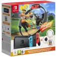 Nintendo Switch-Konsole * Blau Schwarz & Rot No + Ring Fit Adventure • Code)